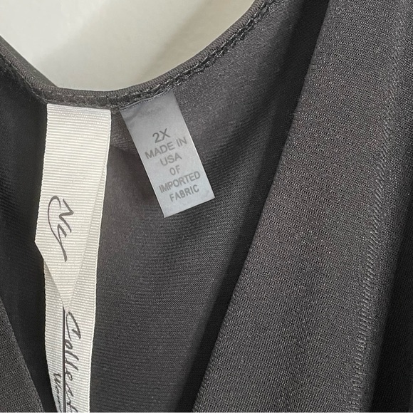 NY Collection Maxi Long Party Prom Dress Sleeveless Black Size 2X New With Tags - Picture 5 of 8